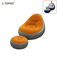 Canapé gonflable d'extérieur TOPKO de haute qualité, pliable, en PVC, pour salon extérieur, utilisation intérieure, lit, chaise gonflable, canapé