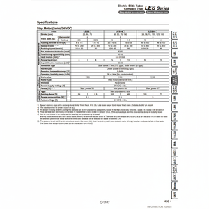 Table coulissante électrique pneumatique SMC LES25RK-30-S5MJT - Product Image 1
