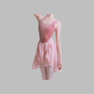 Body da <span class=keywords><strong>Danza</strong></span> per Bambine in Chiffon per Ginnastica e Balletto, Produzione di Fabbrica - Product Image 2