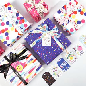 High Quality Wholesale 80g Rich and Colorful Birthday Art <b>Paper</b> Tissue 43*300cm Gift Luxury Custom Packaging Wrapping <b>Paper</b> Roll - Product Image 4