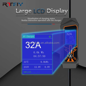 RTFLY IP67 Portable AC Car <b>Charging</b> <b>Cable</b> Station 2.8kW 3.5kW 7kW Multiple Power Plug Adapters New Condition Type 2 R - Product Image 3