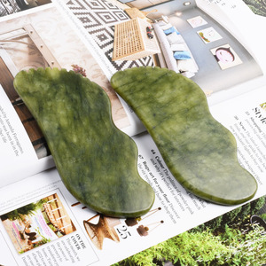 Nueva llegada Natural verde Jade piedra <span class=keywords><strong>Gua</strong></span> <span class=keywords><strong>Sha</strong></span> cuidado de la piel facial raspador en forma de S masaje facial Jadeíta <span class=keywords><strong>Gua</strong></span> <span class=keywords><strong>Sha</strong></span> herramienta - Product Image 3
