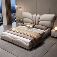 Luxuriöses Gepolstertes Verstellbares Bett mit Stauraum Modernes Kingsize-Softbett Italienisches Luxus-Design Großhandel