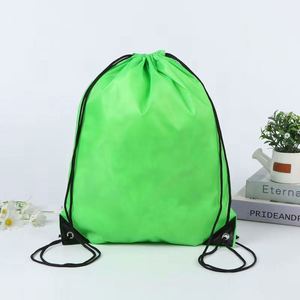 Portable Factory Price Polyester String <b>Backpack</b> Drawstring Organic Custom Terylene Bag Canvas Drawstring <b>Backpack</b> for Sports - Product Image 2