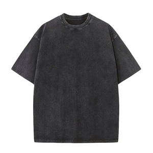 เสื้อยืดสตรีทแวร์ลายกราฟิกผ้าฝ้ายแท้ 100% สไตล์วินเทจทรงโอเวอร์ไซส์สำหรับผู้ชาย - Product Image 2