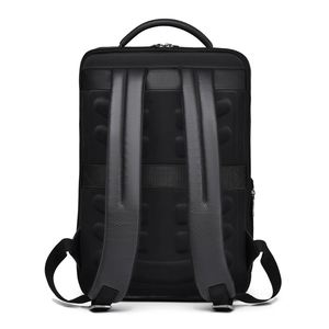 OEM Wholesale PU Business Laptop <b>Backpack</b> with USB Charging Port Multi Pocket 15.6 Inch <b>Faux</b> <b>Leather</b> Travel School <b>Backpack</b> - Product Image 5