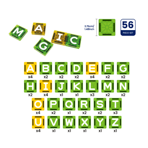 แผ่นแม่เหล็ก 56 ชิ้น ตัวอักษร<span class=keywords><strong>ภาษา</strong></span>อังกฤษ ตัวต่อเสริมพัฒนาการ ของเ<span class=keywords><strong>ล</strong></span>่น DIY สำหรับเด็กก่อนวัยเรียน เด็กเรียนที่บ้าน ฝึกภาษาสำหรับเด็กเ<span class=keywords><strong>ล</strong></span>็ก - Product Image 4