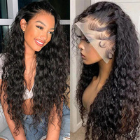 Nouvel Arrivage Perruque Lace Front HD sans colle en Cheveux Humains Vierges 100% Remy Indiens Bouclés, avec Cordon de Serrage et Petite Dentelle Pré-découpée 13x4/13x6