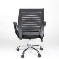 Chaise de bureau pivotante à dossier moyen confortable et économique, chaise de bureau ergonomique entièrement en maille, réglable