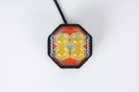 Phare LED Octogonal Yongyou à 4 Lentilles, Faisceau Haute Intensité, Boîtier Robuste pour la Conduite Nocturne Tout-Terrain