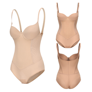 Body modellante post-parto a controllo forte con reggiseno con ferretto, controllo pancia e modellazione vita, modello intero - Product Image 1