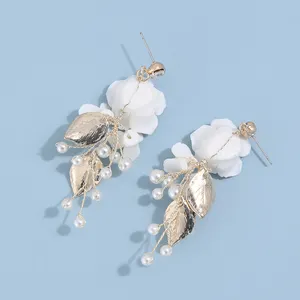 Nice Cheap Earrings Jewelry Women Handmade Ceramic Flower Bridal Earrings