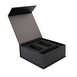 Boîtes à bougies de luxe en papier couché personnalisé, pliables, faites à la main, style livre, avec couvercle magnétique et vernissage - Product Image 1