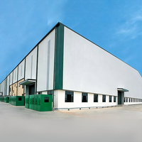 Almacén de Estructura de Acero de Gran Envergadura Personalizado, Taller Industrial de Dos Pisos, Edificio de Almacenamiento Prefabricado de Alta Resistencia