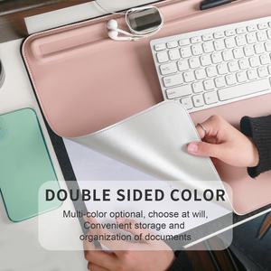 Organisateur de bureau magnétique, tapis de bureau grand format, tapis de souris imperméable en cuir PU pour clavier de bureau - Product Image 4