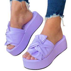 Zapatos de Mujer Blancos Cómodos con Plataforma y Tacón Grueso, Modelo Nuevo 2024, <span class=keywords><strong>Sandalias</strong></span> de <span class=keywords><strong>Cuña</strong></span> con Punta Abierta para Mujer - Product Image 4