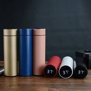 Bouteille d'eau intelligente en gros pour cadeaux d'affaires, avec affichage numérique, tasse thermique, rappel de température, thermos sous vide avec écran - Product Image 3