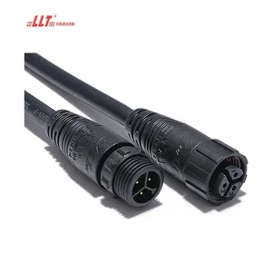 strip Ip67 Three Core Outdoor Waterproof industrial electrical cable connector for machine