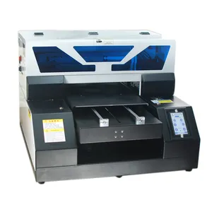 Máquina de impressora uv led multifuncional, jato de tinta lisa, a4, para caixa de celular, máquina de impressão acrílica telha