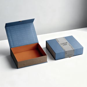 Biodegradable Handmade Flip Box Packaging with Magnetic Closure Eco-Friendly Recycled Materials Custom <b>Paper</b> Boxes for Gift - Product Image 1
