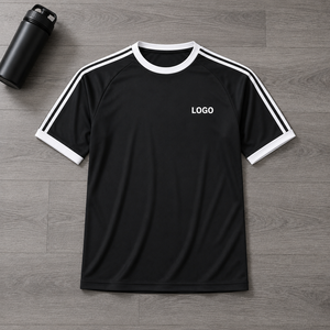 Maillot d'entraînement personnalisé à manches rayées, maillot de performance, fabrication OEM/ODM, fournisseur de vêtements de sport - Product Image 5