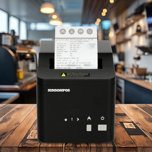 Ubereats Doordash takeout Máy in hóa đơn nhiệt với Auto-Cutter cho <span class=keywords><strong>POS</strong></span> điện thoại di động màu xanh răng USB Wifi Vé máy in - Product Image 1