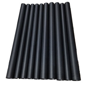 Tubos curvos de fibra de carbono 3K personalizables, con acabado cepillado en color sarga, para piezas de aeromodelismo, tubos huecos, bolsas y paraguas con técnicas de tejido - Product Image 4