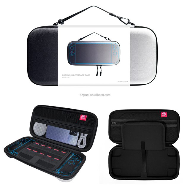 JYS-NS2283 Storage EVA Case for Switch 2 Protective Bag Travel Shockproof Carry Case for Nintendo Switch 2