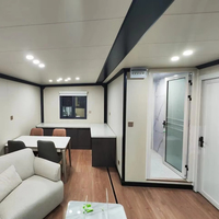 Maison préfabriquée modulaire en acier, écologique et multifonctionnelle, pour bureau/camping/hôpital/magasin, design moderne extensible, luxe, petite taille