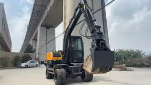 Excavadora China Tipo Neumático de 9 Toneladas con Cucharón de 0.4m, Alta Rentabilidad, Precio Directo de Fábrica, Motor y Caja de Cambios - Product Image 4