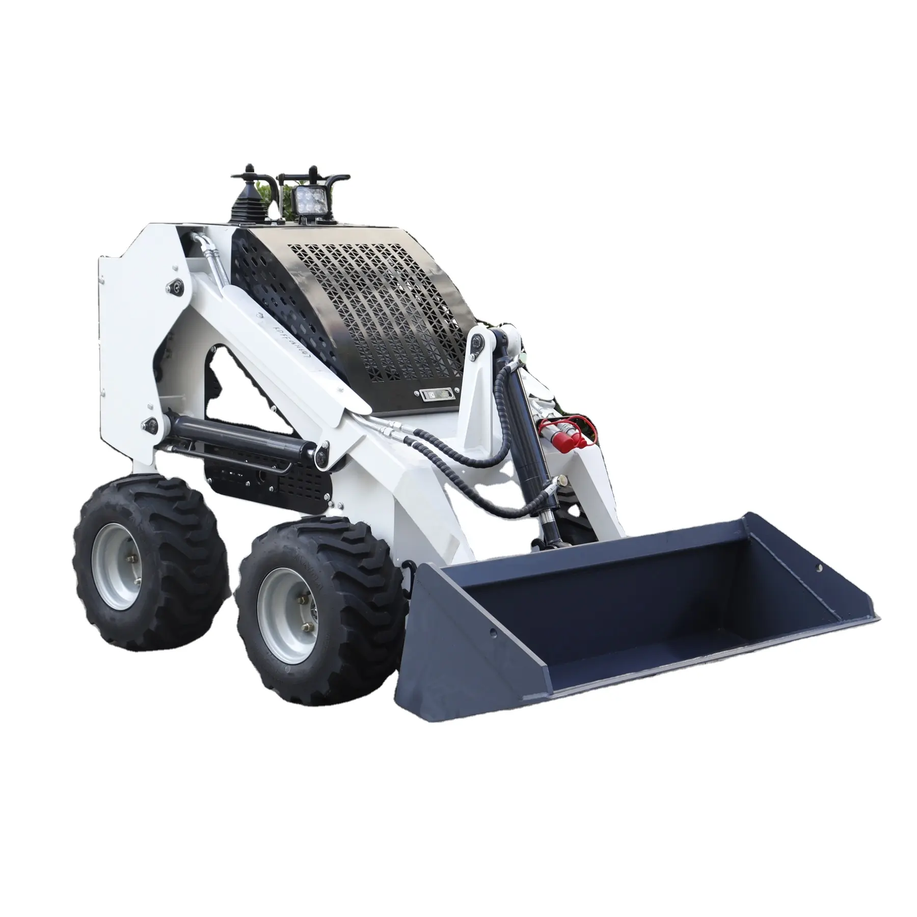 Skid steer loader diesel mini bulldozer skip wheel loader per la vendita