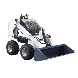 Skid steer loader diesel mini bulldozer skip wheel loader para venda