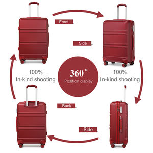 Free Shipping <strong>Tsa002</strong> <strong>Lock</strong> Suitcase Bags 20 24 Inch Plastic School Suit Cases New Spare Luggage Set of 3 for Travel Bag - Product Image 2