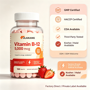 Compresse di Vitamina B12 5000mcg Metilcobalamina OEM Etichetta Privata per Energia e Supporto del Sistema Nervoso, Confezione da 100 - Product Image 4