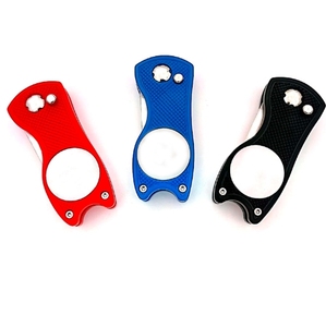 <b>Golf</b> Divot Repair Tool with Magnetic Button <b>Ball</b> Marker Divot Tool Foldable Switchblade <b>Golf</b> Divot Tool for Golfers - Product Image 3