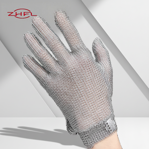 Gants de boucher en maille métallique en acier inoxydable de qualité alimentaire, non enduits, protection des bras, résistance aux coupures EN388 niveau 5, résistance à l'abrasion ANSI 9, personnalisables - Product Image 6