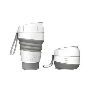 Tasse de voyage tasse en silicone pliable avec couvercle tasse de voyage pliante réutilisable légère tasse à café pliable - Product Image 6