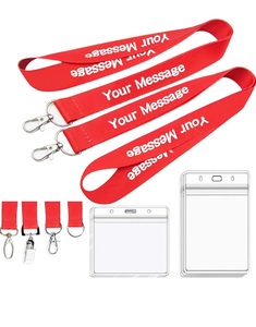 Hoge Kwaliteit Gepersonaliseerde Lanyards Id Kaart Houder Hals Riem Polyester Lanyard Met Logo Custom