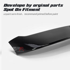 PP Material FOR Fiat 2007+ 500 595 Abarth Type <b>rear</b> <b>spoiler</b> - Product Image 5