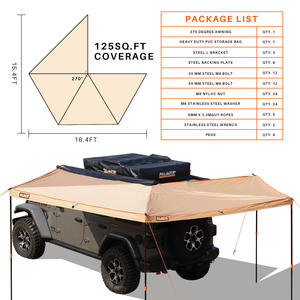 <span class=keywords><strong>Kit</strong></span> de montage universel pour véhicule tout-terrain 4x4 inclus, auvent de voiture latéral, auvent de voiture 270 degrés pour le soleil/la pluie/la neige - Product Image 4
