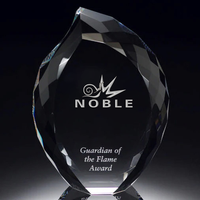 Vente chaude Personnalisé Classique Vierge K9 Crystal Award Trophée Cristal Flamme Éternelle Prix pour Cadeau d'Affaires