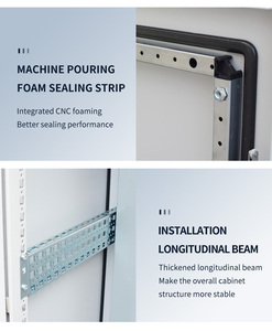 Armoire électrique industrielle autoportante Saipwell KP/KT en acier inoxydable et acier laminé à froid, revêtement poudré IP54, pour utilisation en extérieur - Product Image 3