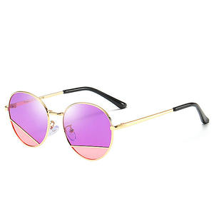 Lunettes de soleil rondes de marque 2019 pour garçon et fille, monture en métal, lunettes de soleil pour enfants, UV400, polarisées - Product Image 5