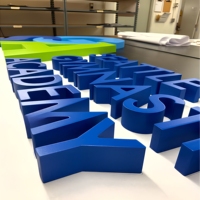 DakeSign OEM Lettres en acier inoxydable polies 3D pour les entreprises de luxe, les hôpitaux, les devantures de magasins, étanches IP65, faciles à installer
