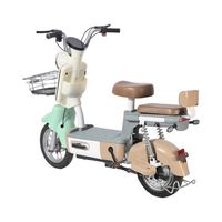 Vélo électrique de ville 48V 350W 12AH avec moteur à moyeu arrière, cadre en acier au carbone, fonctionnalités électroniques
