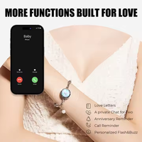 Prix d'usine chinois bracelet tactile soleil et lune bracelets tactiles vibrants couples inowl bracelets tactiles longue distance