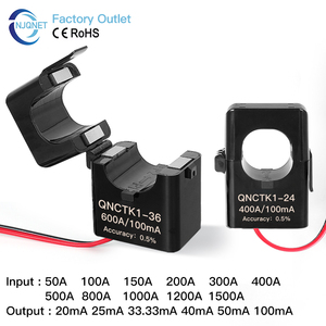 CE ROHS CT 분할형 전류 변환기 클램프 250A/50mA 600A 100mA 스냅온 전류 센서 분할형 CT 400A ~ 100mA 200A/50mA - Product Image 2