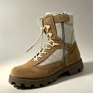 Botas de Desierto DSF112 de Gamuza Impermeables para Senderismo al Aire Libre, Color Coyote Marrón, para Todas las Estaciones - Product Image 2