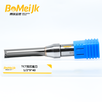 BoMeiJK TCT 2 Flute Straight Cutter, Mata Bor Router untuk Pembuatan Furnitur & Kabinet
