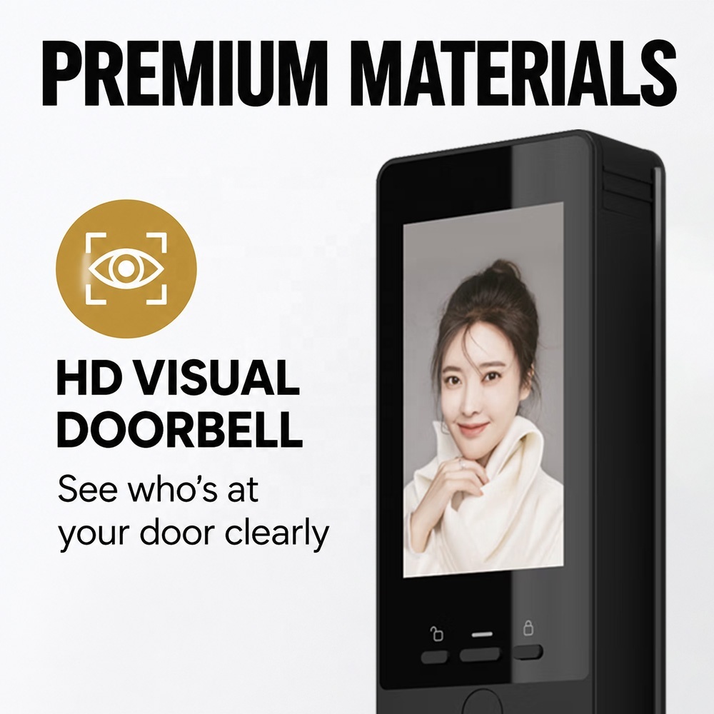 3d Face Recognition Remote Unlock Smart Lock Multiple Access Modes Apartment Smart Entry Lock · image 3
